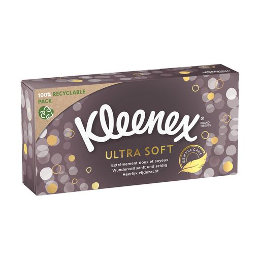 *Серветки Kleenex Ultrasoft 3-шарові в коробці №72