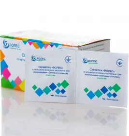 *Серветки спирт. Волес мед. 30 х 62 мм №1