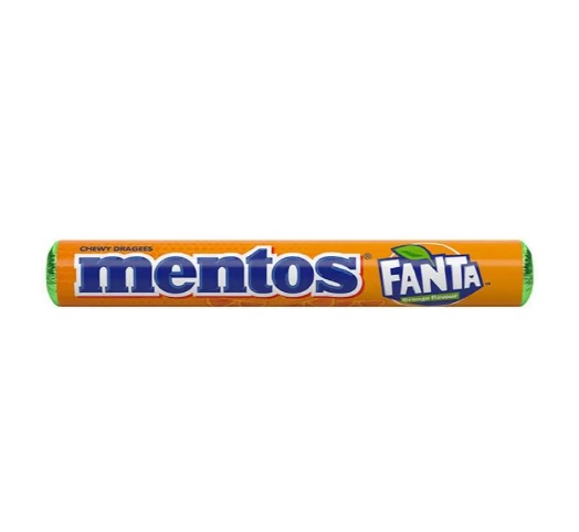 *Драже жувальні Mentos Фанта 37г