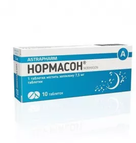 Нормасон таблетки по 7,5 мг 10 шт.