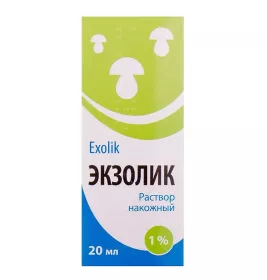 Екзолік розчин 1% по 20 мл у флаконі 1 шт. - Червона ЗІрка