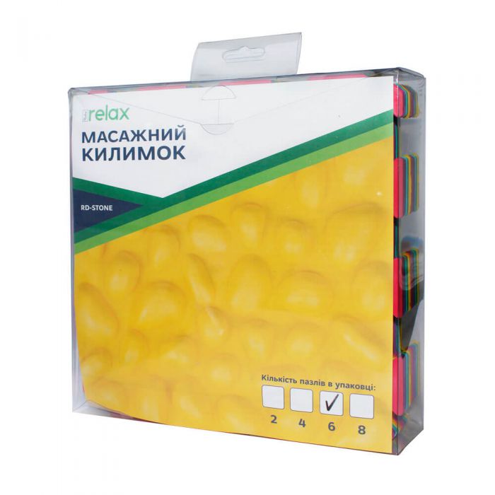 Коврик массажный Ridni Relax 6 пазлов RD-STONE-6