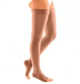 *Панчохи Pani Teresa PT0403 компреcс. 2 клаc довг. відкр. світл. беж. р. L