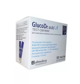 *ДУБЛЬ Тест-смужки GlucoDr.auto А AGM-4000 №50