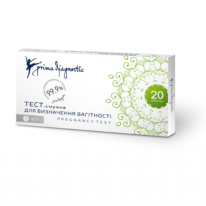 *Тест-смужка Prima Diagnostic 20 мМО/мл №1