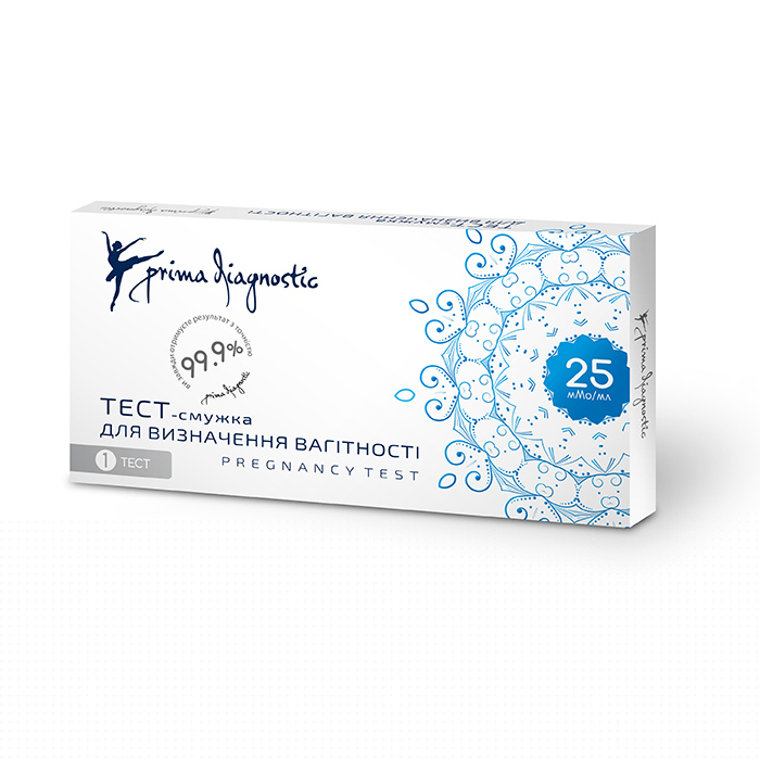*Тест-смужка Prima Diagnostic 25 мМО/мл №1