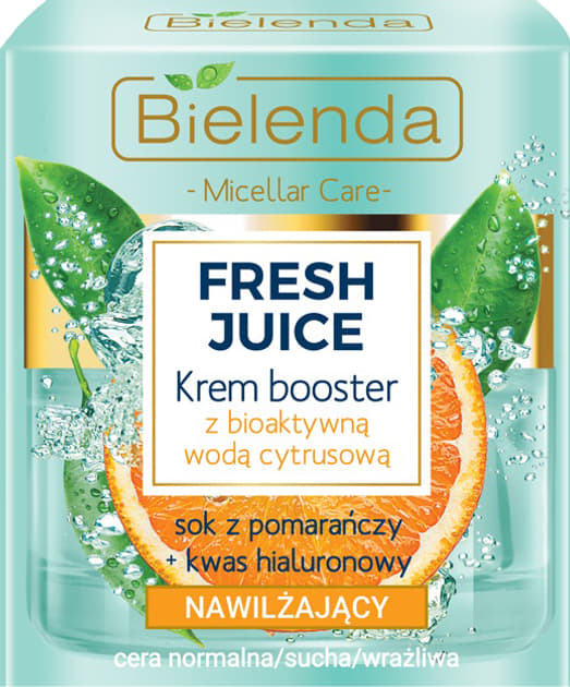 *Крем Bielenda Fresh Juice Зволожувальний з біоактивною цитрусовою водою 50 мл