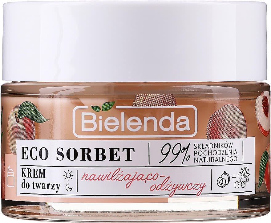 *Крем Bielenda Sorbet Peach Живильний зволожуючий Персик 50мл