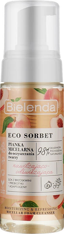 *Пінка для вмивання Bielenda Sorbet Peach Зволожувальна 150 мл