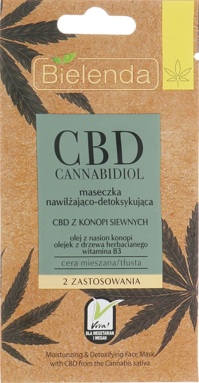 *Маска Bielenda CBD Cannabidiol для комбінованої та жирної шкіри 8г