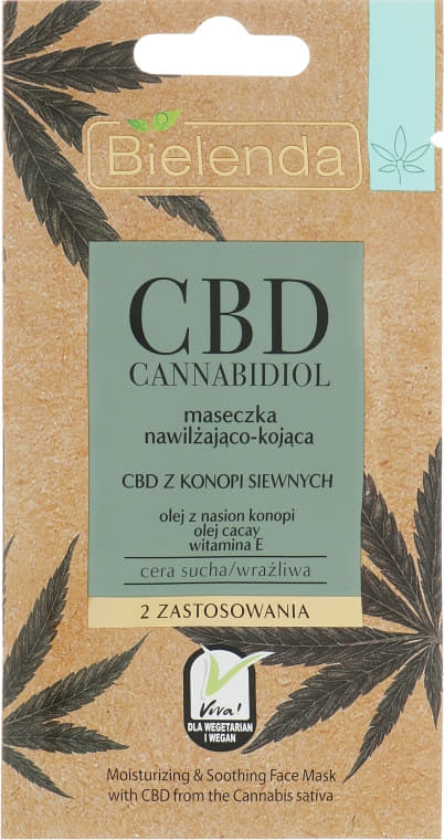 *Маска Bielenda CBD Cannabidiol для сухой, чувствительной кожи 8г