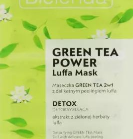 *Маска-пілінг Bielenda Luffa 2в1 зелений чай, детокс 8г