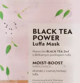 *Маска-пілінг Bielenda Luffa 2в1 чорний чай зволоження 8г