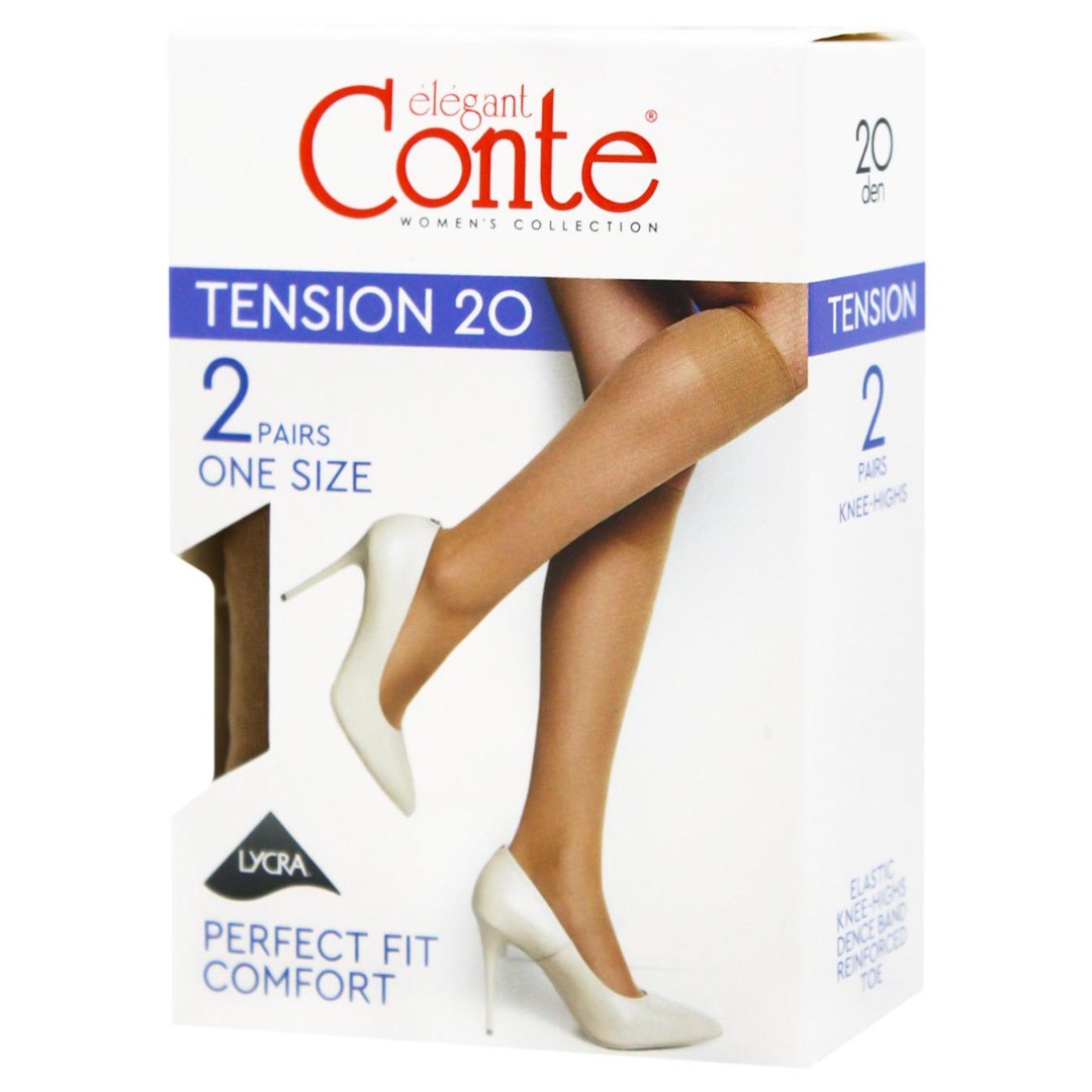 *Гольфи жін. CONTE Tension 20den Bronz р. 23-25 2 пари