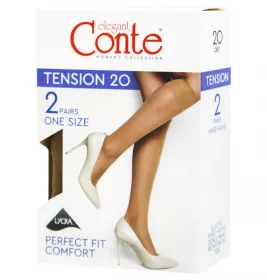 *Гольфи жін. CONTE Tension 20den Bronz р. 23-25 2 пари