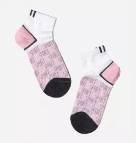 *Шкарпетки дит. CONTE Active 13С-34СП-312 білий, світло-рожевий р.18