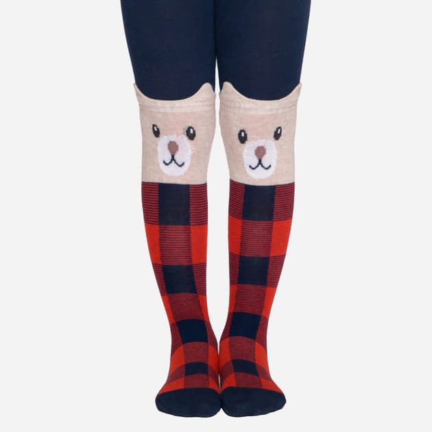 *Колготи дит. CONTE Tip-Top 17С-60СП-449 темно-синій, червоний р.104-110