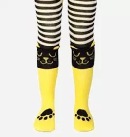 *Колготи дит. CONTE Tip-Top 17С-60СП-446 чорний-жовтий р.80-86