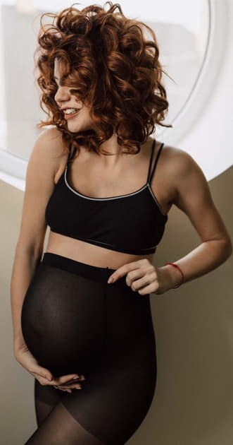 *Колготи жін. CONTE Maternity 40 den Nero р. 4