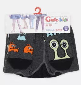 *Колготи дит. CONTE Tip-Top 14С-79СП-481 темно-сірий р.104-110