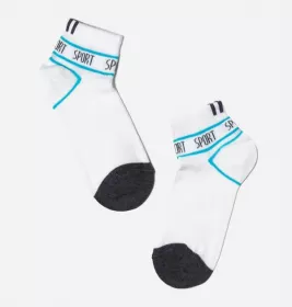 *Шкарпетки дит. CONTE Active 13С-34СП-316 білий-бірюза р.22