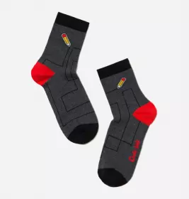 *Шкарпетки дит. CONTE Tip-Top 5С-11СП-397 темно-сірий р.20