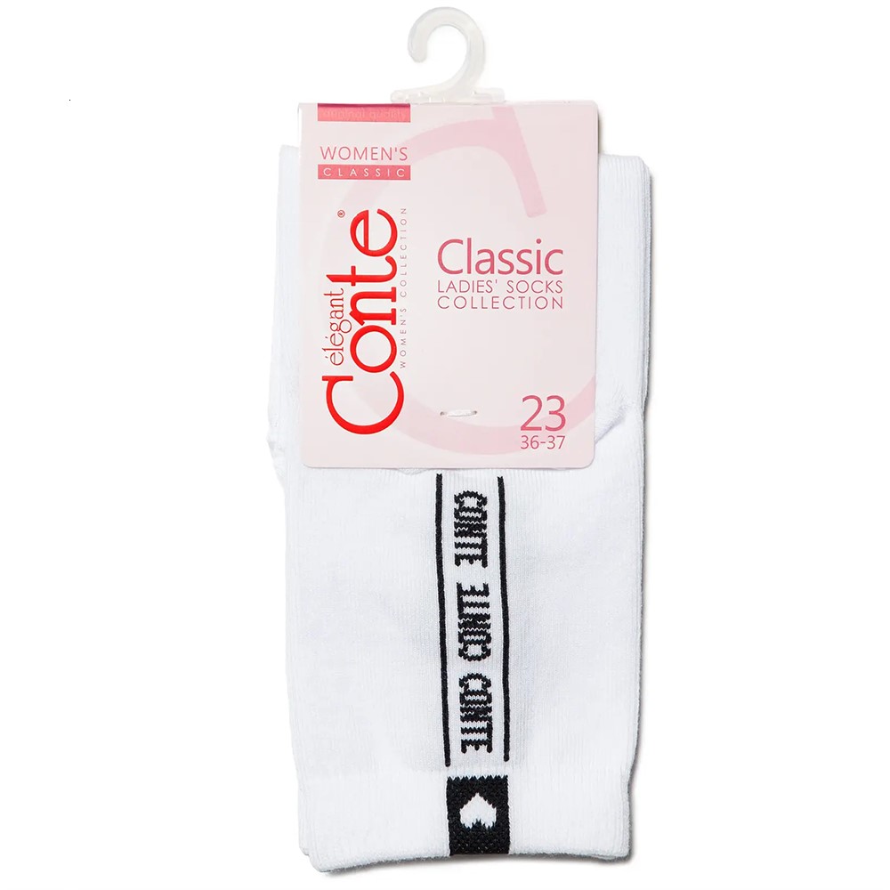 *Шкарпетки жін. CONTE Classic 7С-22СП-152 білий р.23