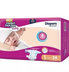 *Підгузки Helen Harper Baby р. 1 NewBorn 2-5кг №24