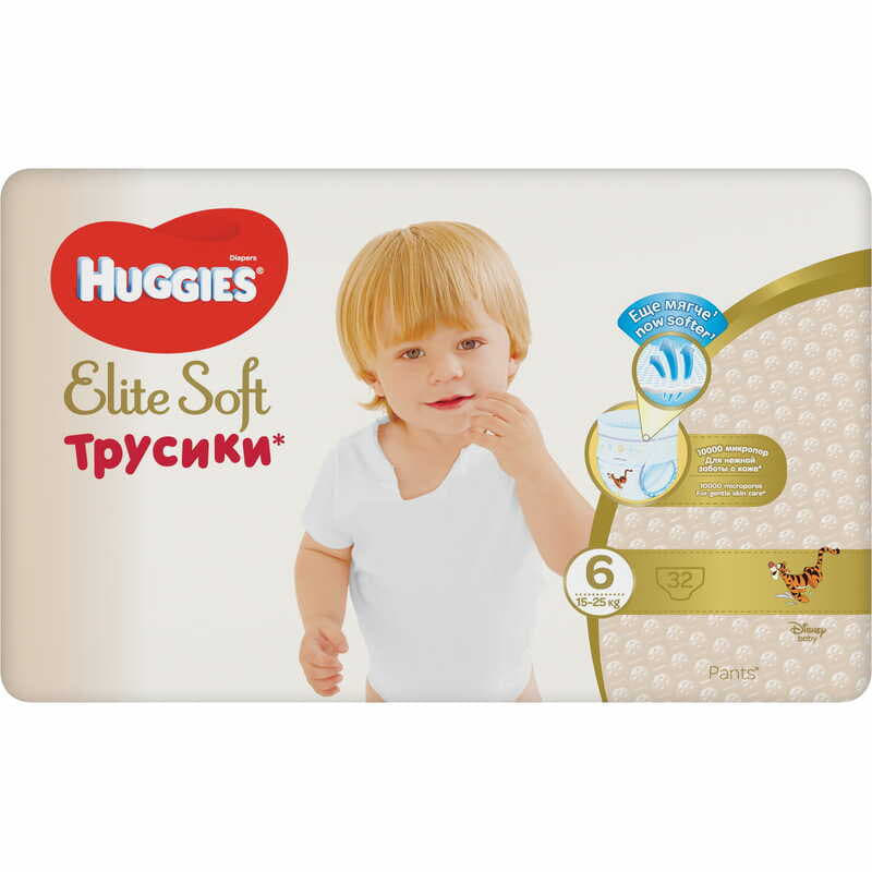 *Трусики-підгузки Huggies Elite Soft р. 6 №32