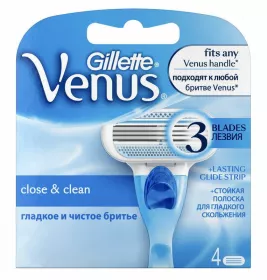 *Картриджи GILLETTE Venus для бритья сменные жен. №4