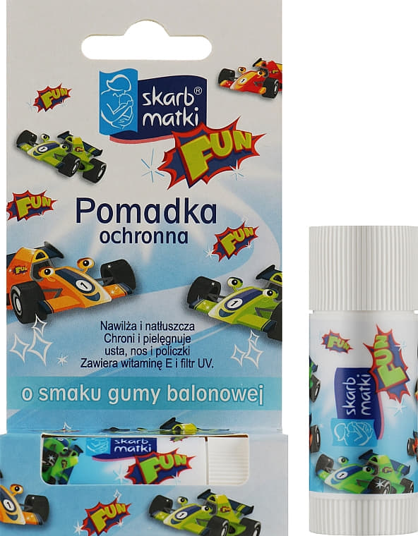 *Помада захисна Skarb Matki для дітей смак жувальної гумки