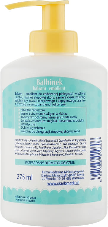 *Бальзам для дітей Skarb Matki Балбінек пом'якшувальний 275мл