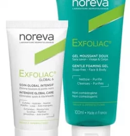 *Набор Noreva Exfoliac Глобал 6 крем 30 мл + гель очищающий 100 мл