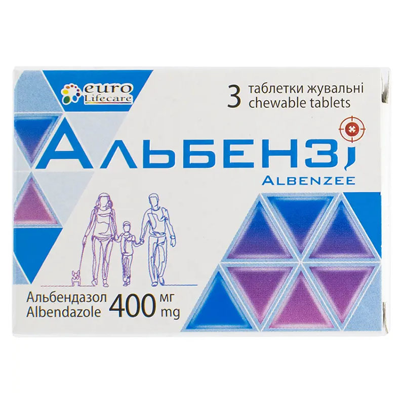 *Альбензи табл. 400 мг №3 *Альбензи табл. 400 мг №3