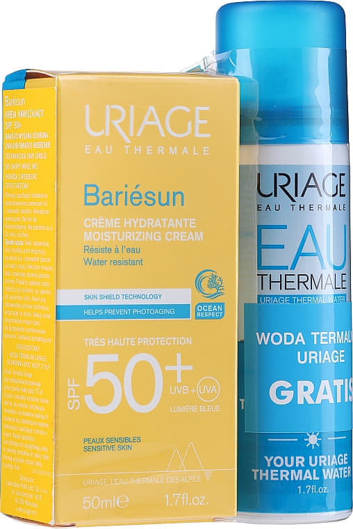 *Набір Uriage Bariesun сонцезахисний крем SPF50 50 мл + вода термальна 50 мл