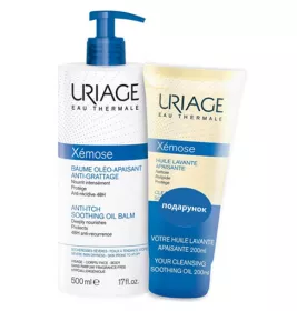 *Набір Uriage Xemose бальзам-олія 500 мл + масло очищуюче 200 мл