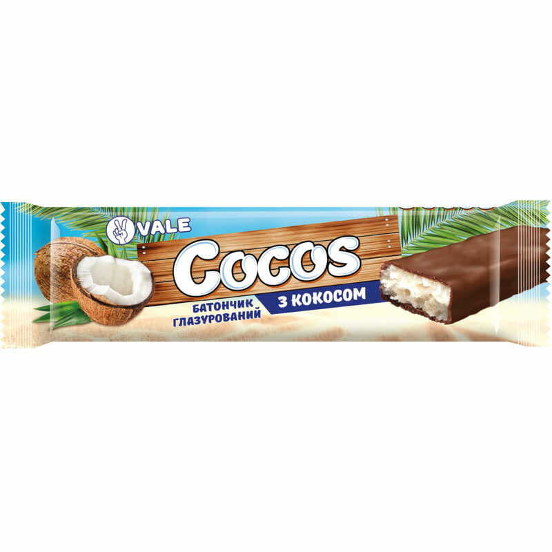 *Батончик Cocos з кокосовою стружкою 35г