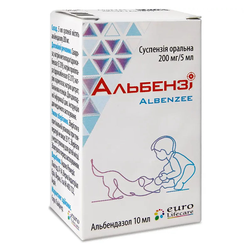 *Альбензі сусп. 200мг/5мл флак. 10мл
