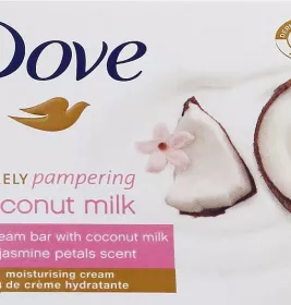 *Крем-мило Dove Кокосове молоко і пелюстки жасмину 135 г