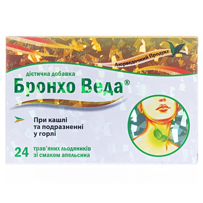 *Бронхо Веда леденцы травяные апельсин №24 (12*2) *Бронхо Веда леденцы травяные апельсин №24 (12*2)