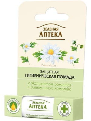 *Помада гиг. Зелёная Аптека Экстракт ромашки 3,6г *Помада гиг. Зелёная Аптека Экстракт ромашки 3,6г