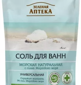 *Сіль д/ванн Зелена Аптека Морська натуральна 500г