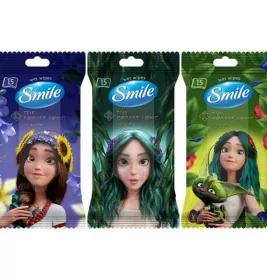 *Серветки вологі Smile Mavka Mix №15