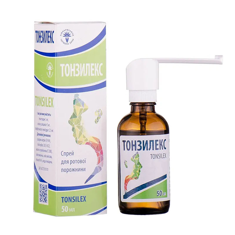 Тонзилекс спрей для ротової порожнини по 50 мл у флаконі 1 шт.