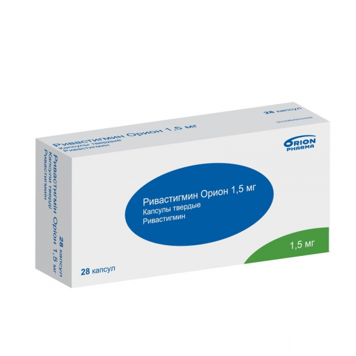 Ривастигмін Оріон капсули по 1.5 мг 28 шт.