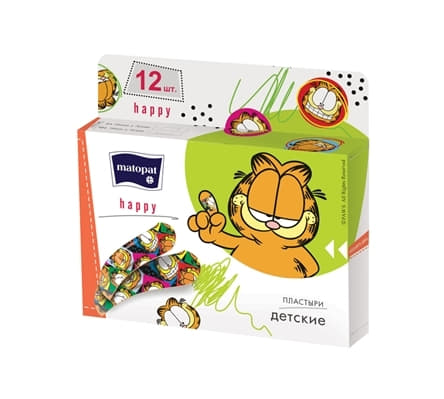 *Пластир Matopat Happy №12