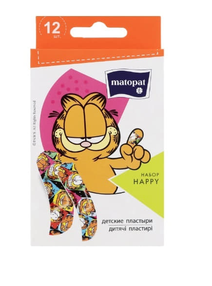 *Пластир Matopat Happy №12