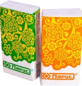 *Хустинки паперові Парус без аромату №10