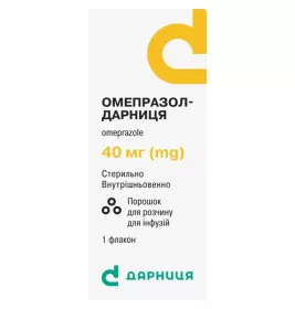 Омепразол-Дарниця порошок по 40 мг у флаконі 1 шт.