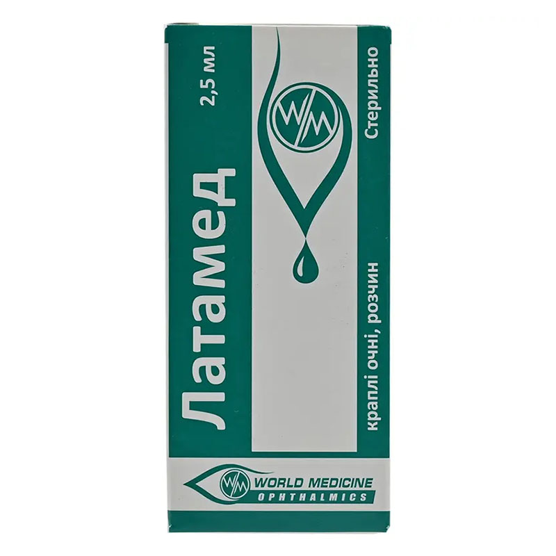 Латамед краплі очні по 2,5 мл у флаконі 1 шт.